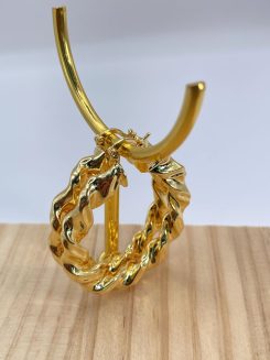 Arracada torsal dorada
