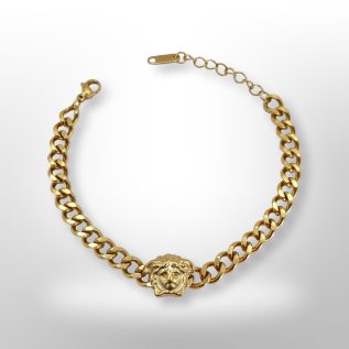 Pulsera dupe Versac3 cadena solida