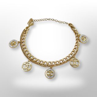 Pulsera solida doble inspiración CH 5 colgantes